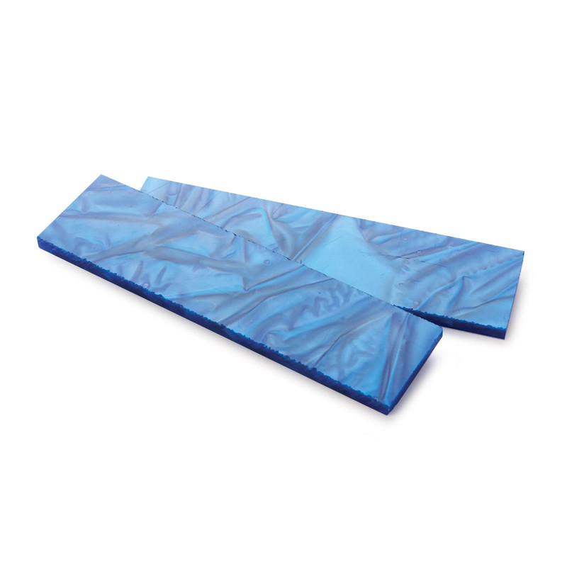 Acrylic Knife Scales - 1-1/2" W x 6" L - Pair - Color:Cobalt - Thickness:15/64"